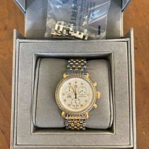 Michele Diamond Accent Two-Tone CSX36 Watch